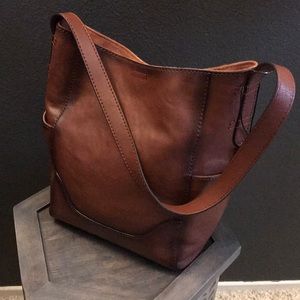 Frye Cognac Leather Hobo